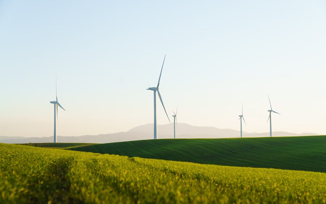 Wind turbines representing ESG and green finance compliance in Kenya