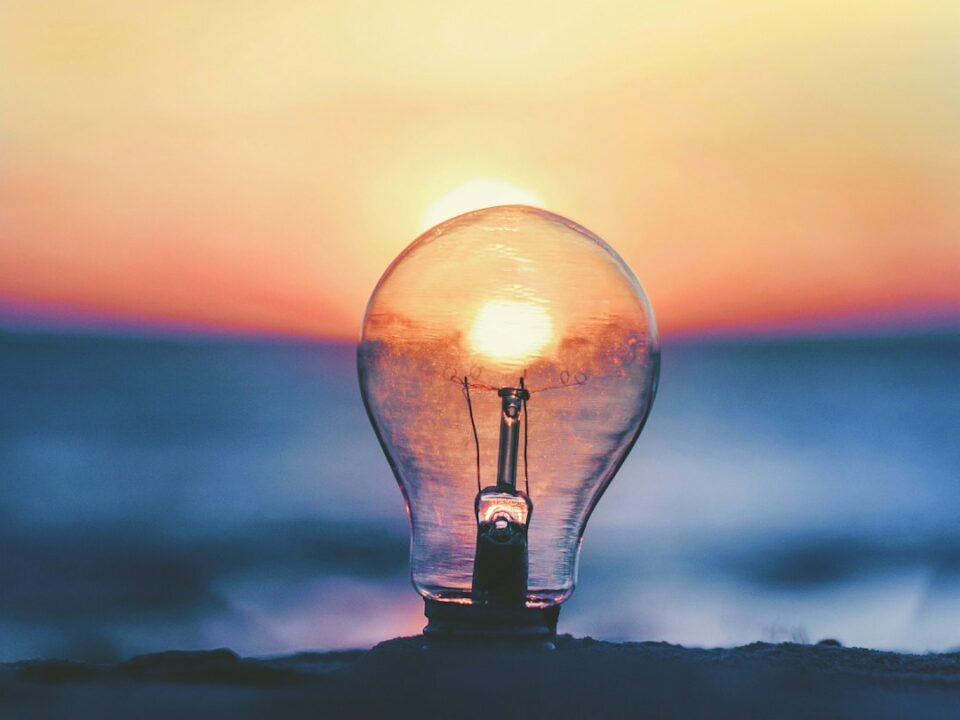 Light bulb representing turning ideas into protected business assets in Kenya