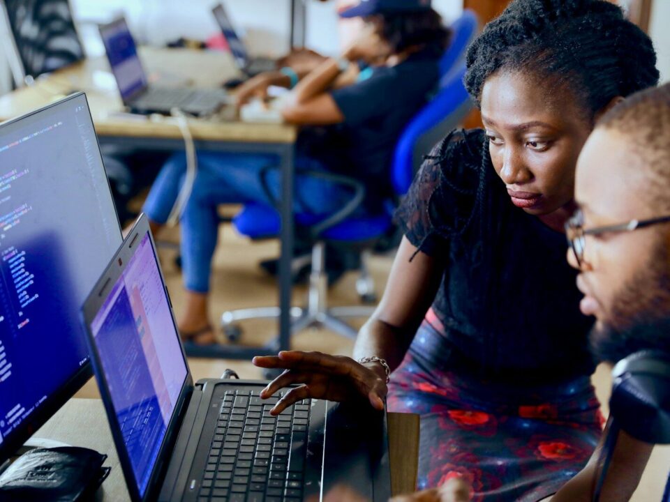 African software developer coding, illustrating open-source and SaaS licensing risk for Kenyan tech startups