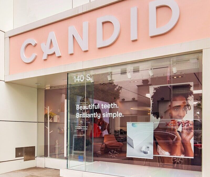 A shopfront with a glass door, representing the local market presence and recognition a foreign brand needs to prove well-known mark status in Kenya