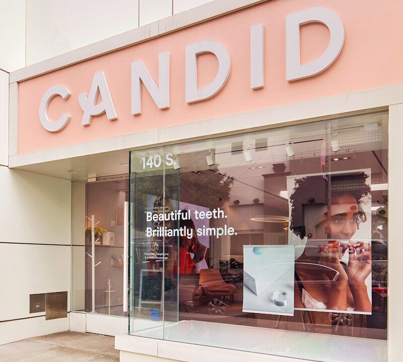 A shopfront with a glass door, representing the local market presence and recognition a foreign brand needs to prove well-known mark status in Kenya