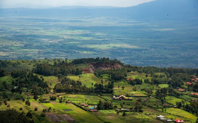 Land Control Board Consent Kenya — Aerial view of subdivided farmland plots in rural Kenya