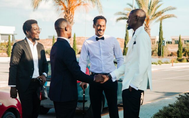 Business partners shaking hands after agreeing terms for a corporate partnership in Kenya