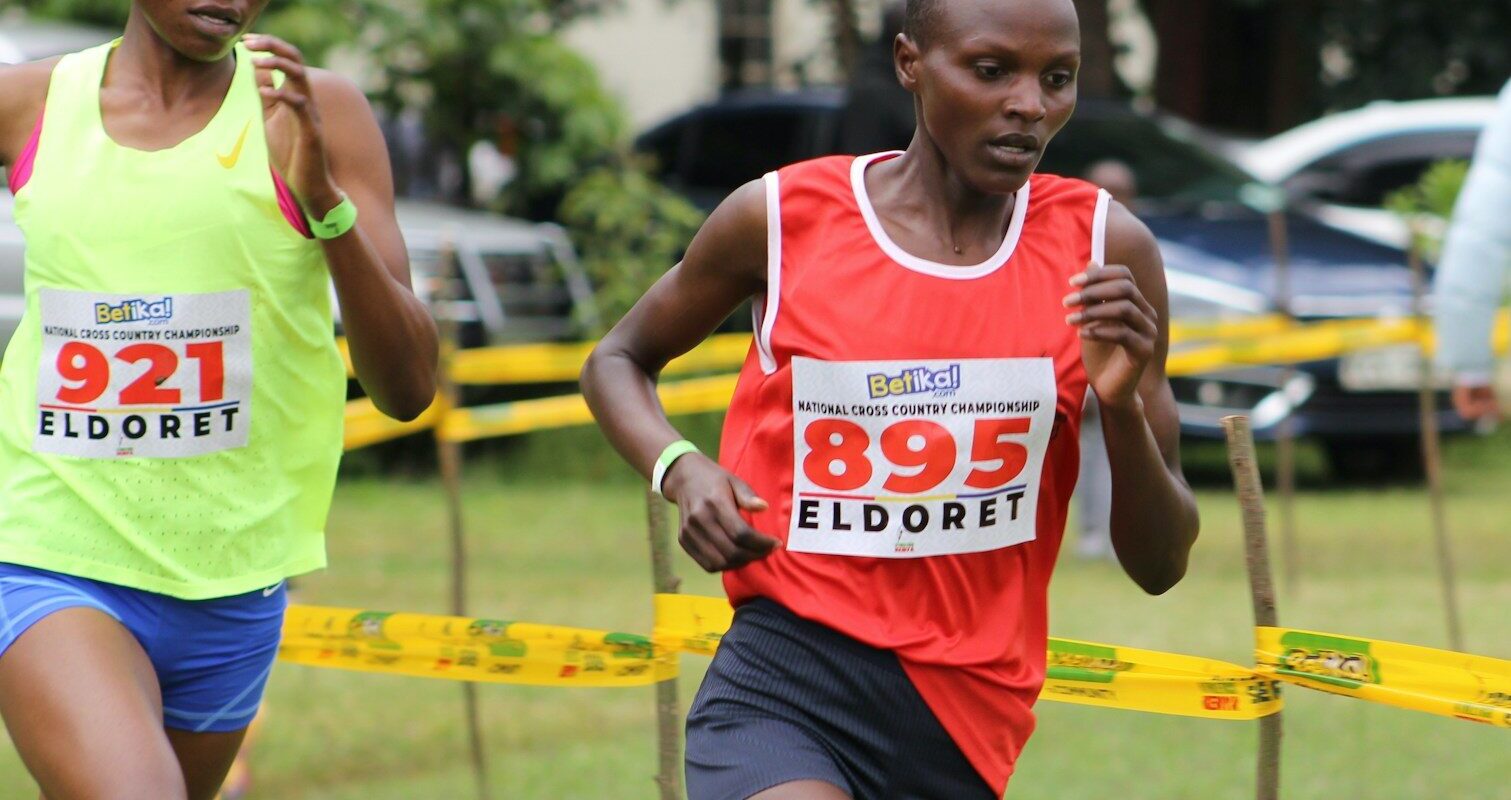Kenyan athletes competing in a road race, subject to anti-doping testing