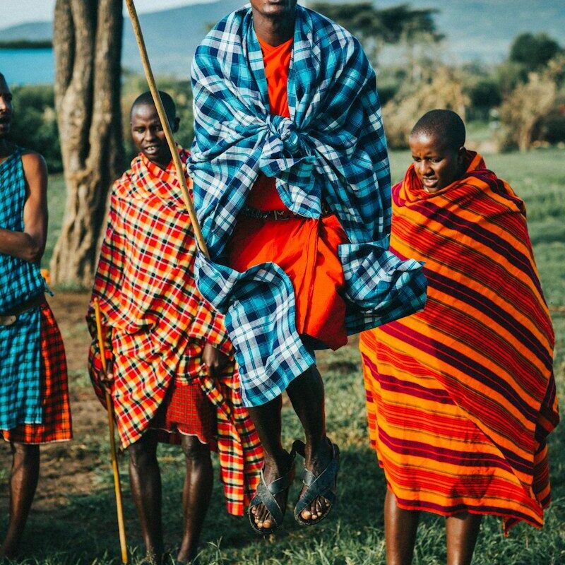 Maasai community member in northern Kenya rangeland