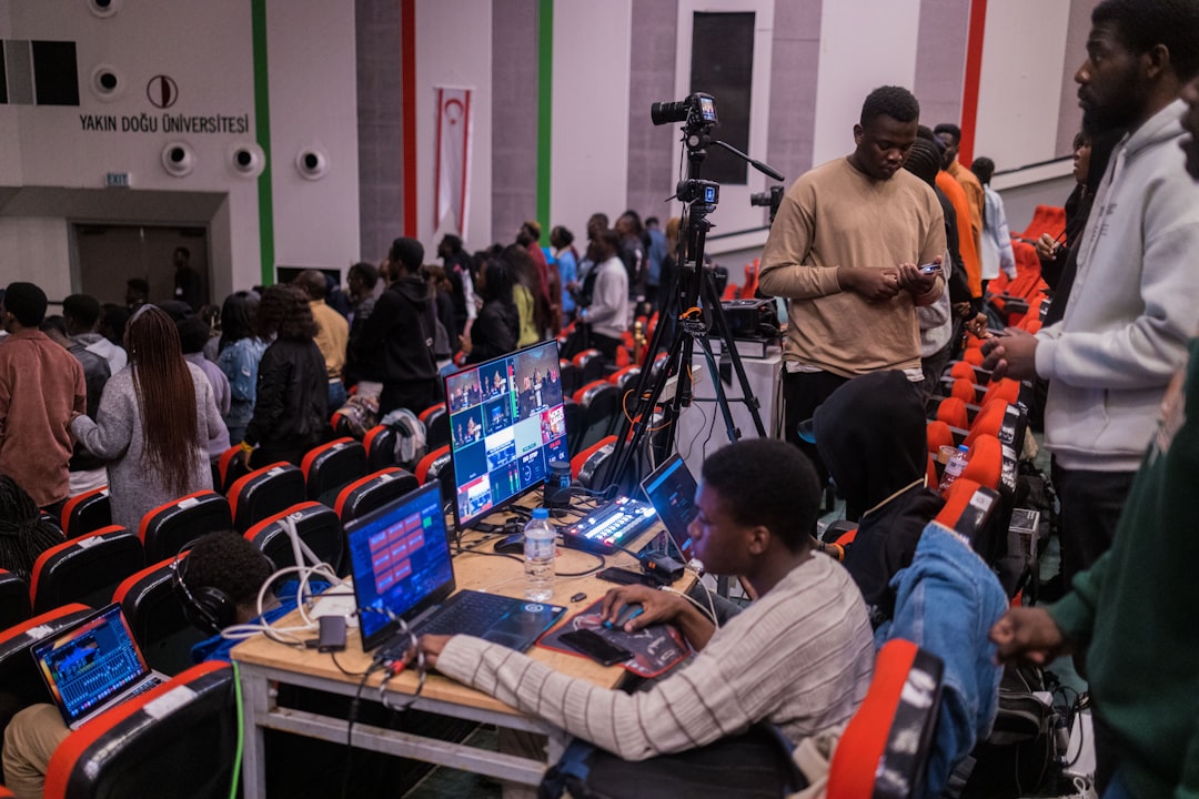 Esports players and laptops at a gaming competition representing esports jurisdiction in Kenya