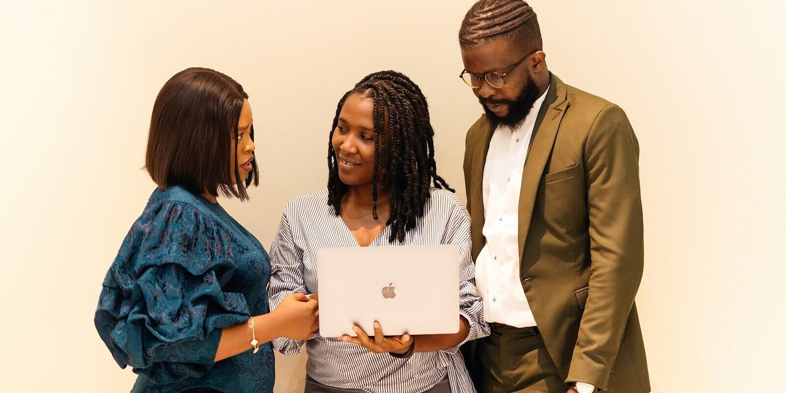 African startup founders reviewing documents together on a laptop