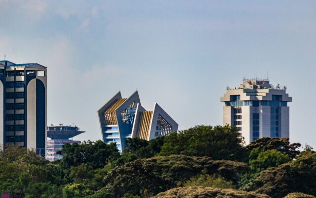 Nairobi central business district skyline with commercial towers, representing the banks and financial institutions regulated under Kenya’s Banking (Fees) Regulations, 2026.