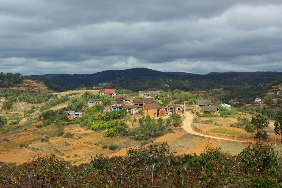 Rural village and farmland at risk of encroachment