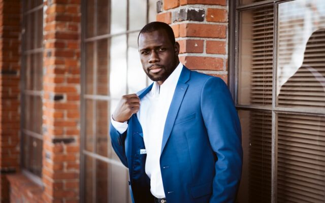 African business professional in a suit, portrait