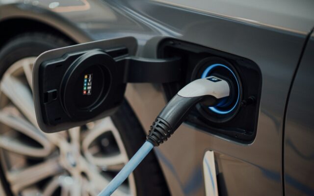 National Electric Mobility Policy: EV charging connector plugged into a car in Kenya